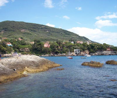 La spiaggia di Fiascherino